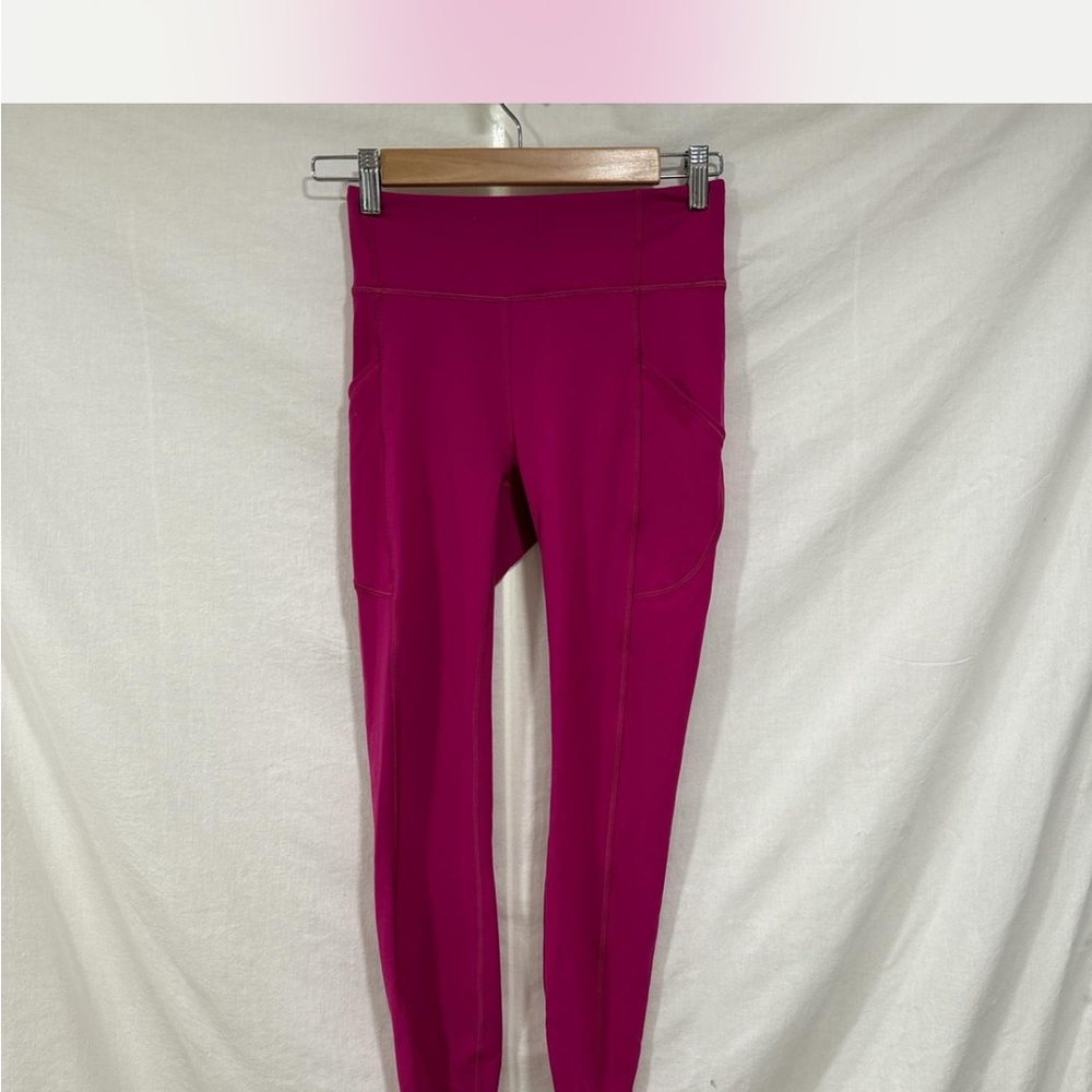 lululemon athletica Fuchsia High-Rise Pocket Leggings